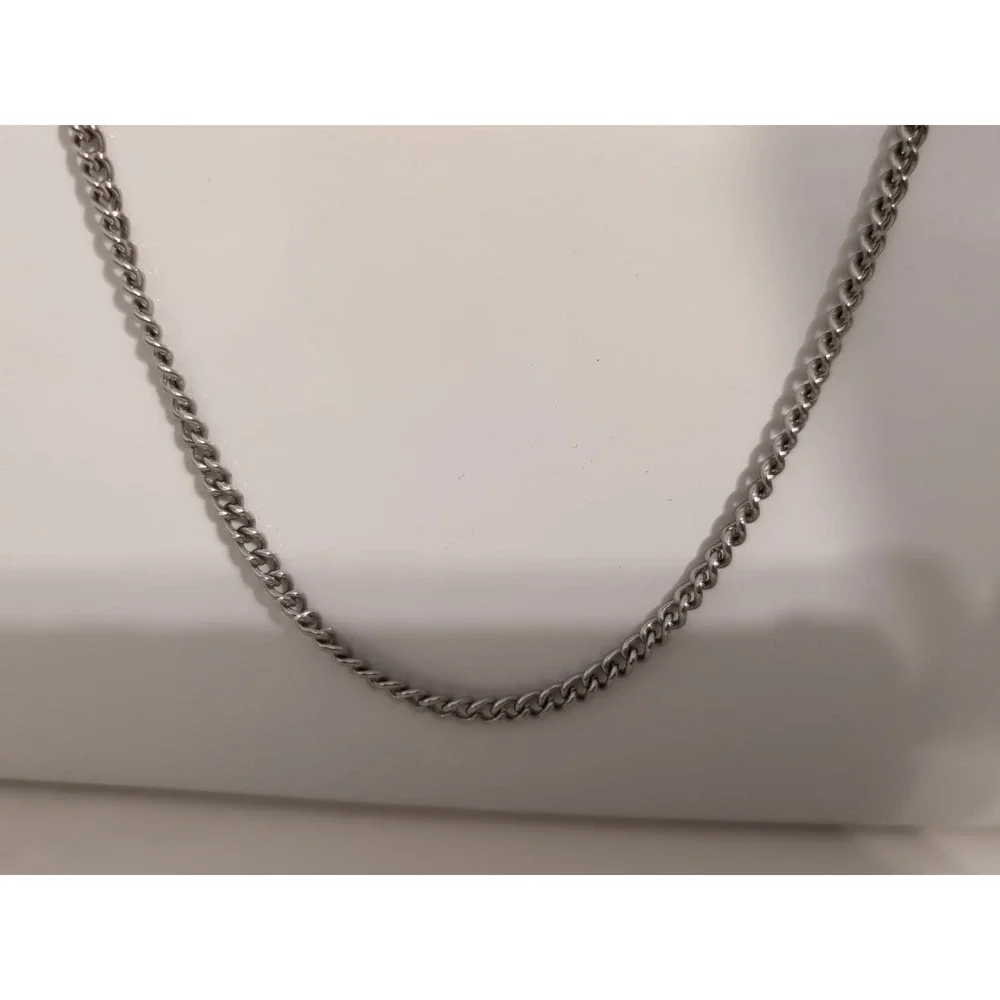 Vintage 50's White Faux Leather Evening Bag Silver Wrist Chain‎ & Clasp